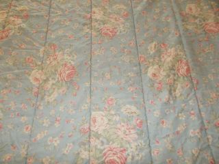 SET Rare Ralph Lauren Shelter Island Blue Floral Twin Comforter Pillowcase 3