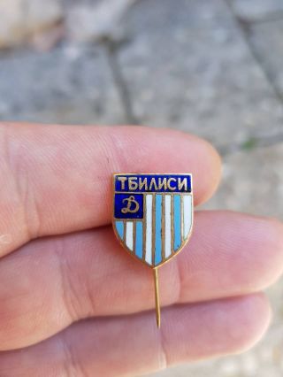 Rr Rare Old Georgian Football Badge Fc Dinamo Tbilisi