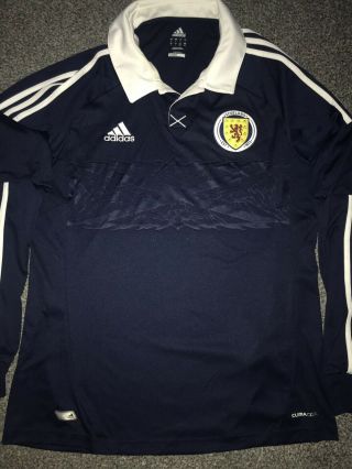 Scotland Home Shirt 2012/14 Long Sleeved Large Rare