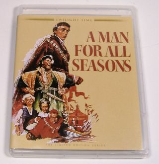 A Man For All Seasons Blu - Ray Twilight Time Limited Edition 1966 Oop Rare