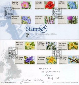 Gb 2014 Stampex Flowers Post & Go Fdc (one Rare Ltd Edn No 2 Of 10)