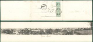 1903 V Rare Triple Panorama Of Singapore Postcard Penang Dato Kramat (93)