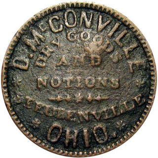 1863 Steubenville Ohio Civil War Token D Mcconville Rare Merchant R6