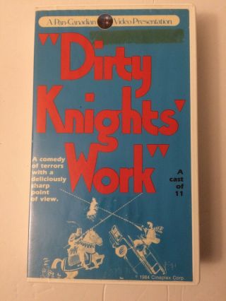 Dirty Knights Work Vhs Rare 1984 British Comedy