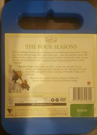 BRAMBLY HEDGE THE FOUR SEASONS RARE DELETED DVD CARTOON ANIMATION TV SERIES 2