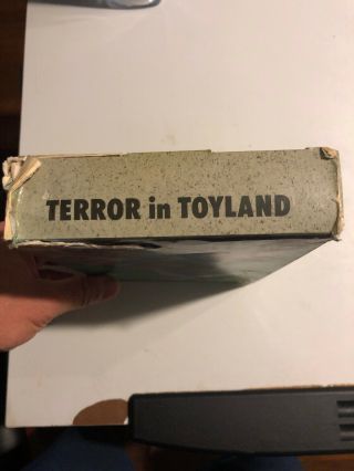 Terror In Toyland VHS Academy Slasher Horror Rare OOP Big Box 5