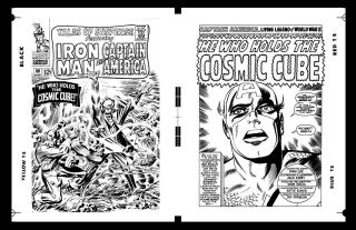 Jack Kirby Tales Of Suspense 80 Cover And Pg 1 Rare Large Production Art