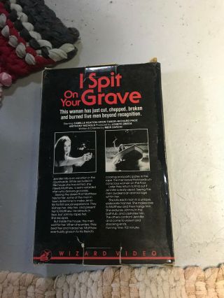 I SPIT ON YOUR GRAVE WIZARD HORROR SOV SLASHER RARE OOP VHS BIG BOX SLIP 3