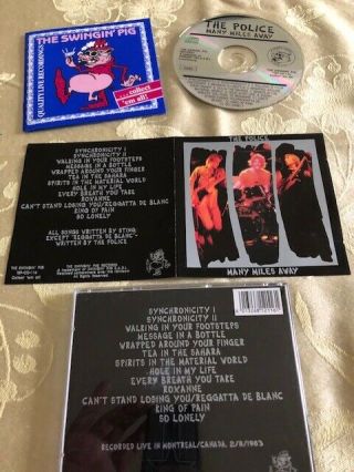 The Police Import Cd: Many Miles Away Live In Montreal 1983 - Ultra Rare