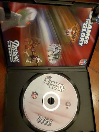 3 GAMES TO GLORY (2002) DVD OOP RARE NFL ENGLAND PATRIOTS BOWL 3