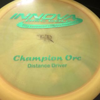 Rare Pearly PFN Champion Orc 163 g Innova Disc Golf OOP 8