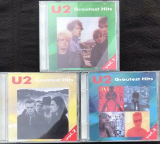 U2 Greatest Hits Volumes 1,  2 & 3 Ex/nm/ Very Rare Unofficial Russian
