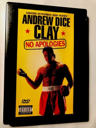Andrew Dice Clay - No Apologies Dvd 2000 Rare Like