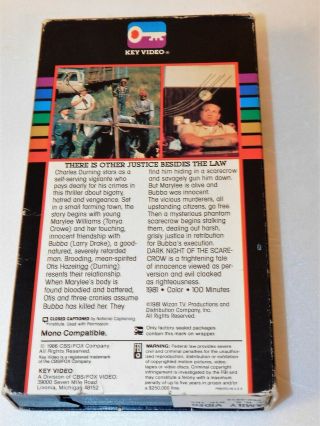DARK NIGHT OF THE SCARECROW VHS RARE HORROR SLASHER KEY VIDEO 2