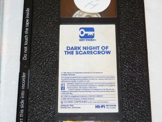 DARK NIGHT OF THE SCARECROW VHS RARE HORROR SLASHER KEY VIDEO 4