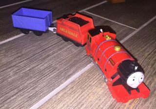 Mike & Cargo Cars Thomas & Friends Motorized Trackmaster Train Mattel 2013 Rare
