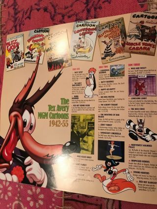 The ' Compleat ' TEX AVERY Boxset MGM Laserdisc 5 Discs 67 Cartoons COMPLETE Rare 8