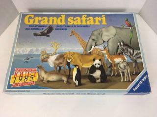 1985 Ravensburger Grand Safari Jeu De SociÉtÉ French Francais Rare