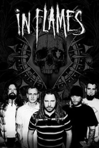 In Flames Poster Group Shot Rare Hot 24x36