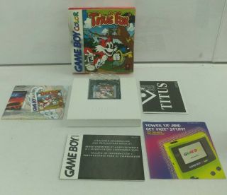 Titus The Fox Game Boy Color Gbc 2000 Nintendo Gameboy Gbc Complete Rare