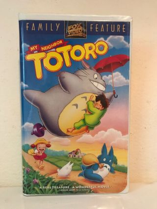 My Neighbor Totoro (vhs,  1993) Clam Shell Case Studio Ghibli Hayao Miyazaki Rare