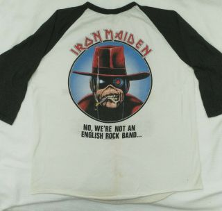 Iron Maiden Very Rare Tee Shirt California 1985