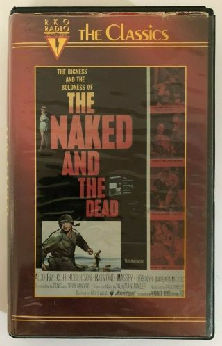 The Naked And The Dead Rare & Oop Action Movie United Home Video Clamshell Vhs