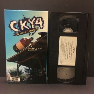 Cky4 The Latest And Greatest Vhs Tape Jackass Stunts Cky 4 Rare Bam Margera Oop
