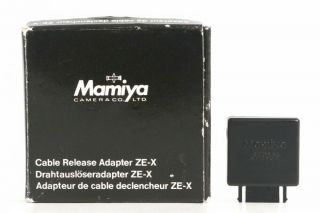 Mamiya Cable Release Adapter Ze - X W/box From Japan Very Rare -