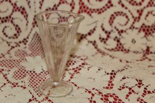 Clear 2 Tablespoon Zonite Footed Pour Spout Measuring Glass Rare