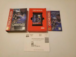 Gargoyles Sega Genesis Cardborad Box Rare