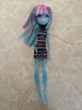 Monster High 11 " Doll Cam Create A Monster Blue Ice Girl Rare