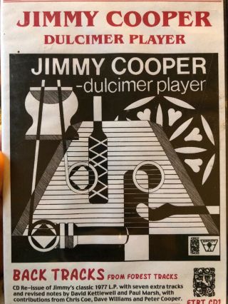 Jimmy Cooper.  Dulcimer Player.  Cd Re - Issue Of Classic 1977 Lp.  Rare.