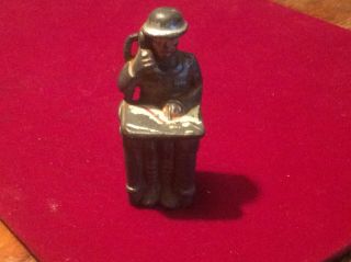 Vintage Rare Manoil Toy Metal Lead Military WW1/WW2 Communication ' s Soldier 3