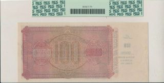 Banco di Sicilia Italian States 100 Lire 1879 Specimen.  Rare PCGS Unc 58PPQ 2