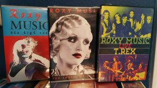Rare 3x Roxy Music Dvd (high Road Thrill Of It All T Rex Live 1982 Region