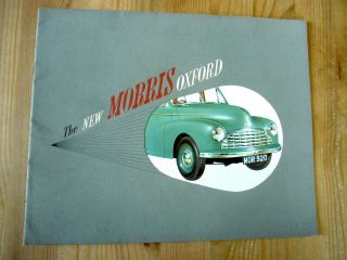 Morris Oxford Mo Brochure,  1948,  Rare,