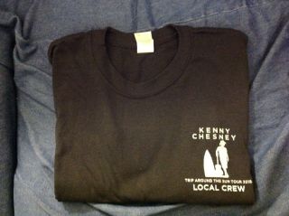 Rare 2018 Kenny Chesney Trip Around The Sun Local Crew Shirt Size Xl Neverworn