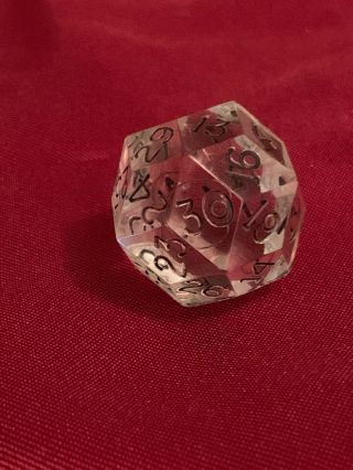 30 - Sided Die - Clear Dice With Black Numbers – Rare Unique Dice D30 For D&d Rpg