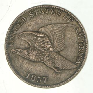 Crisp - 1857 - Flying Eagle United States Cent - Rare 977