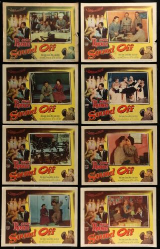 Mickey Rooney Sound Off Set Of 1952 8 Movie Lobby Cards 11 " X 14 " Rare
