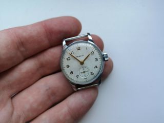 1954 1mchz Very Rare Collectible Ussr Watch Pobeda Hermetic Case Serviced