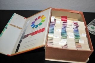 Rare 1940 Complete Farnsworth Munsell Chart Hue Color Vision Rock Soil Test Kit