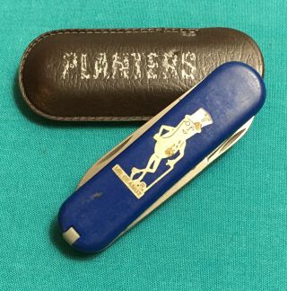 Rare Victorinox Swiss Army Knife - Blue Bijou Multi Tool - Mr Peanut Logo