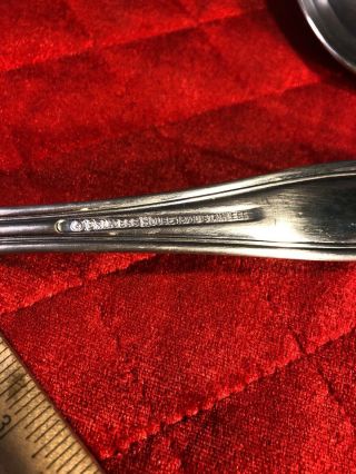 Princess House Barrington Large Serving Spoons Set of Stainless Steel RARE 7