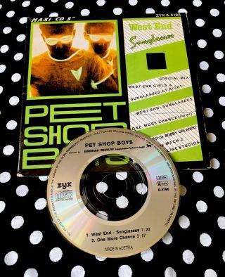 Pet Shop Boys - West End - Sunglasses Rare 3” Cd Single