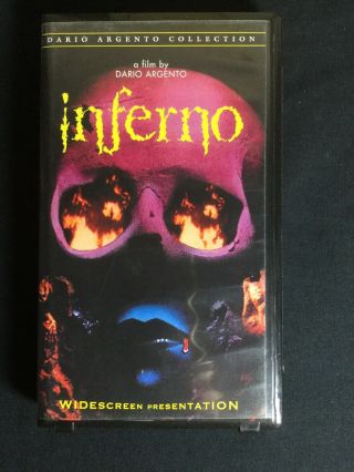 Inferno 1980 Rare Clam Shell Horror Vhs Dario Argento Anchor Bay