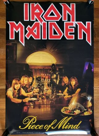 Iron Maiden Piece Of Mind Rare Promo Poster 1983