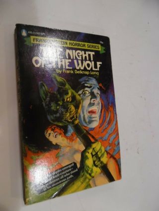 The Night Of The Wolf - Frankenstein Horror Series Paperback 1972 - Rare