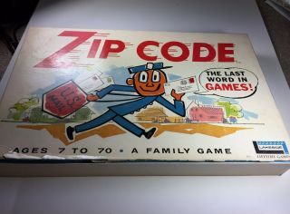 Rare 1964 Zip Code Board Game Mr.  Zip Postal Zippy Lakeside Toys Complete